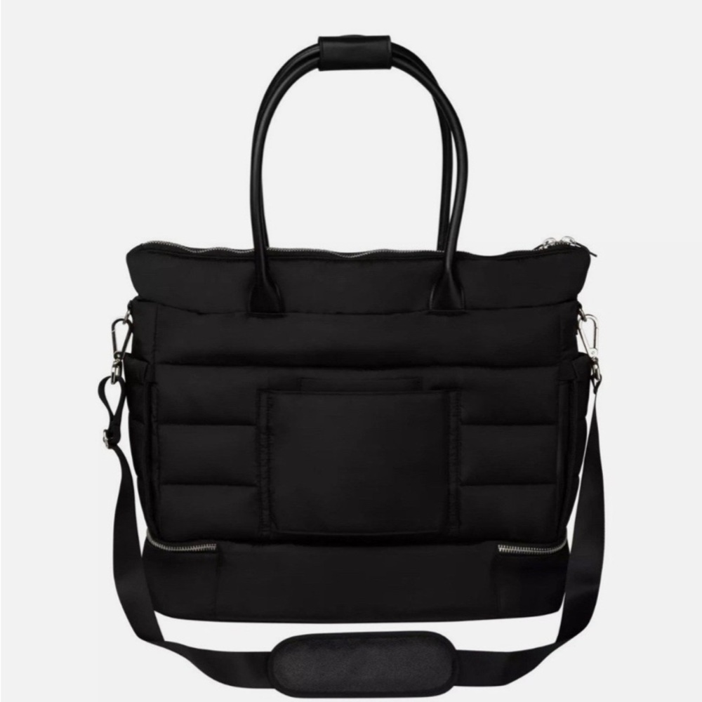 NWT - iPack Black Puffy Tote Bag - Picture 2 of 16
